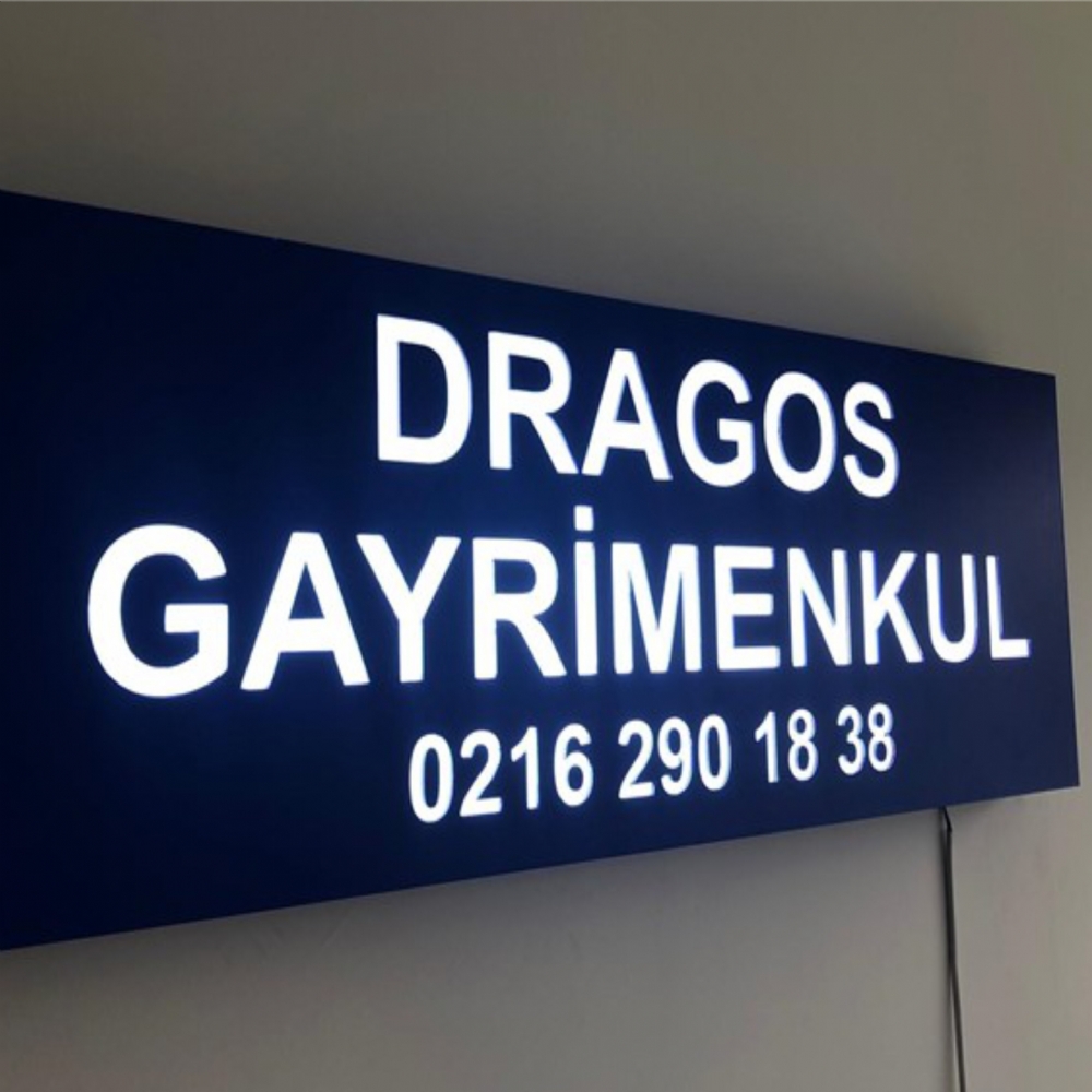 Işıklı Oyma Tabela